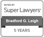 Rated By Super Lawyers | Bradford G. Leigh | 5 Years